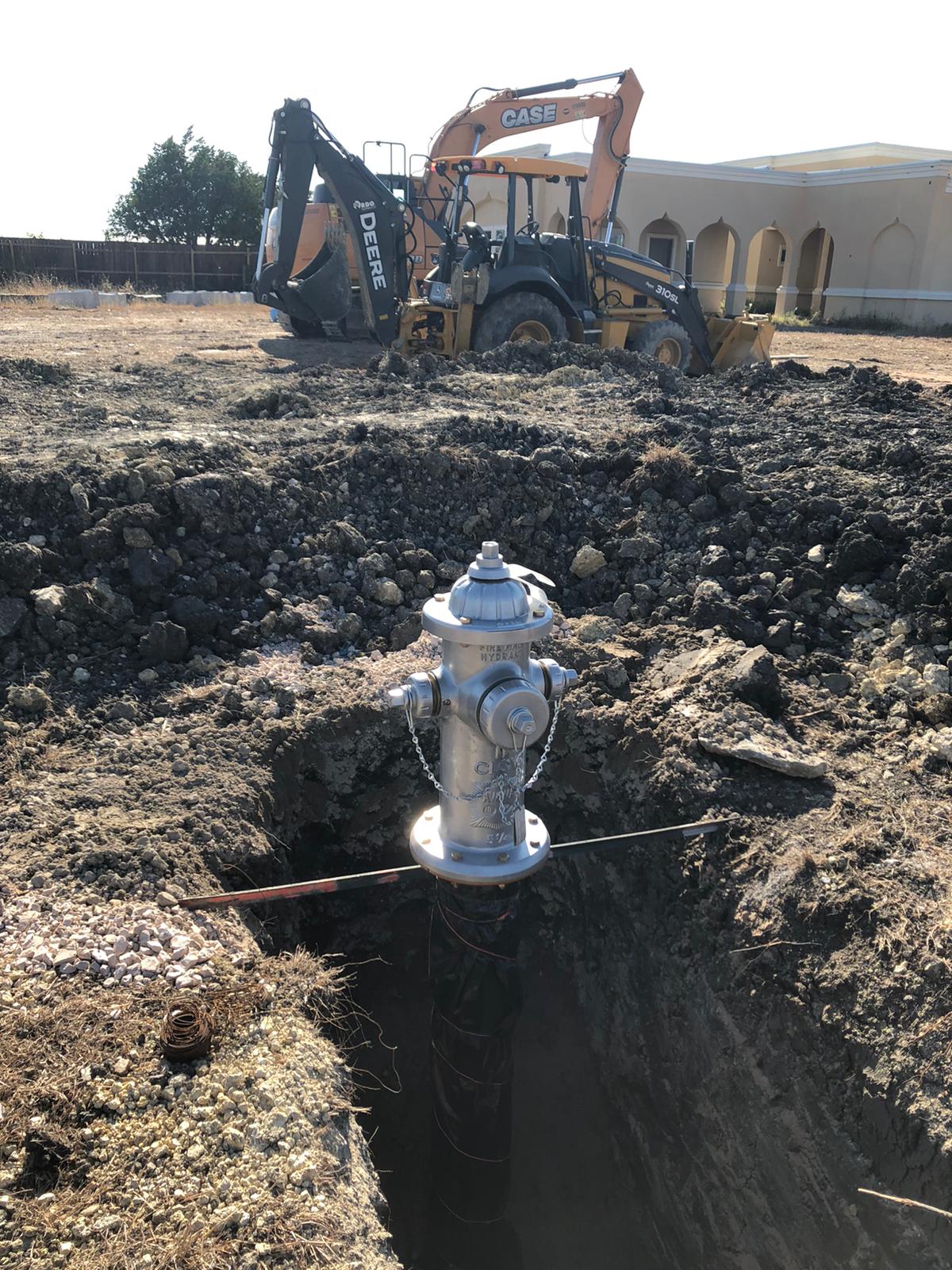 Nov 2019: Ongoing fireline and fire hydrant installation work